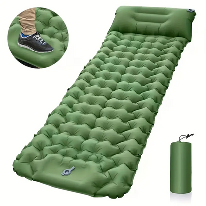 CampEase Matelas de Camping | Matelas Gonflable avec Pompe Intégrée