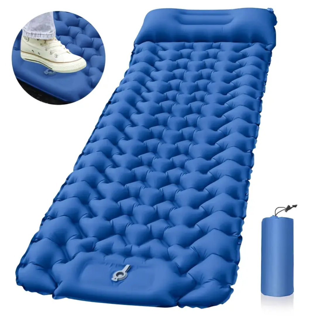 CampEase Matelas de Camping | Matelas Gonflable avec Pompe Intégrée