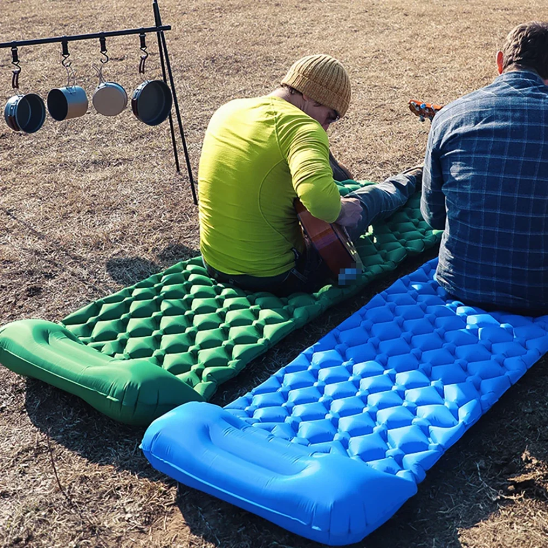 CampEase Matelas de Camping | Matelas Gonflable avec Pompe Intégrée