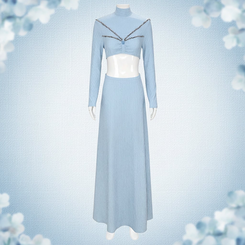 Women's Halloween Princess Costume, Satin Dress with Cape and Lace, Cosplay Outfit