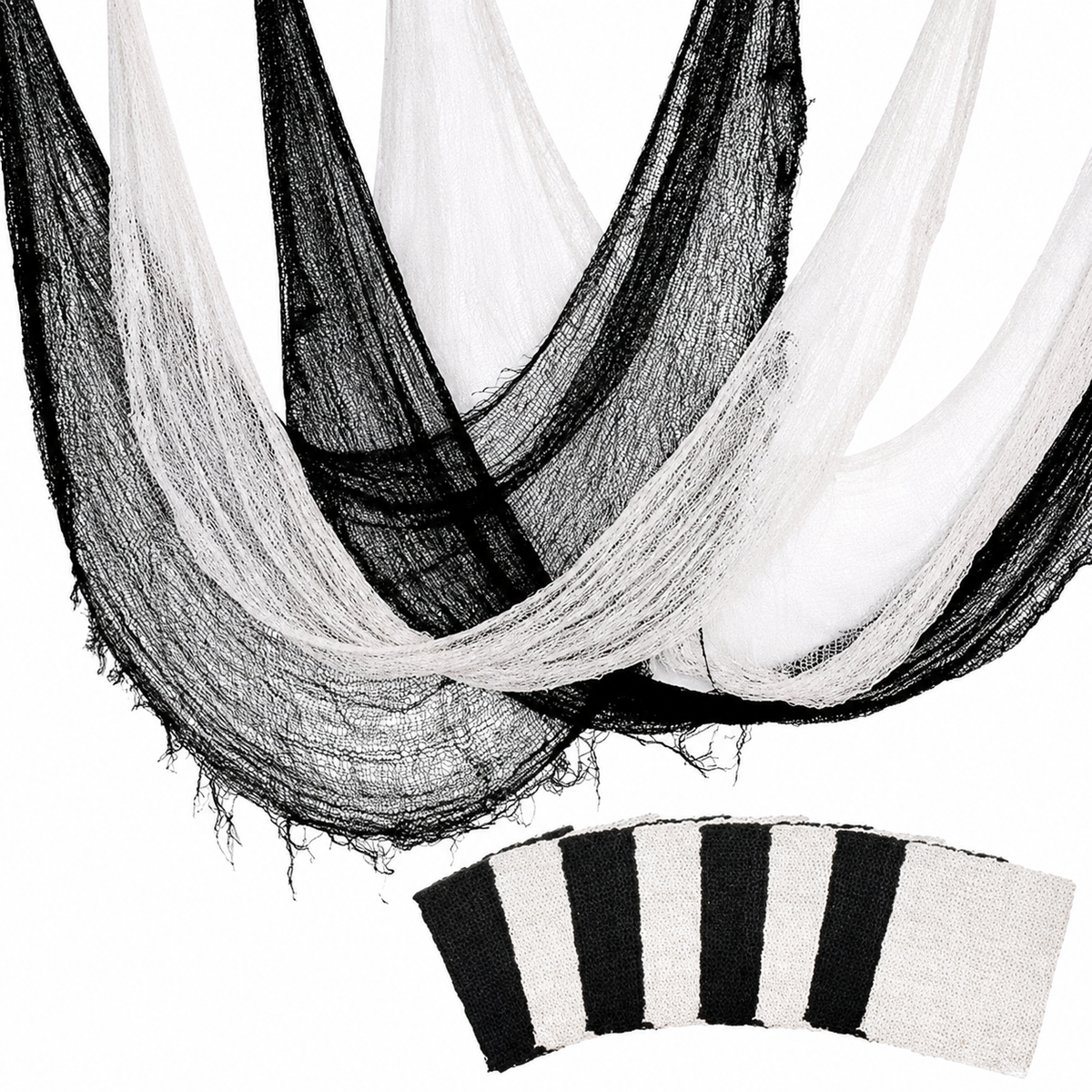 Halloween Decorative Cobweb Gauze for Draping at Parties and Indoors