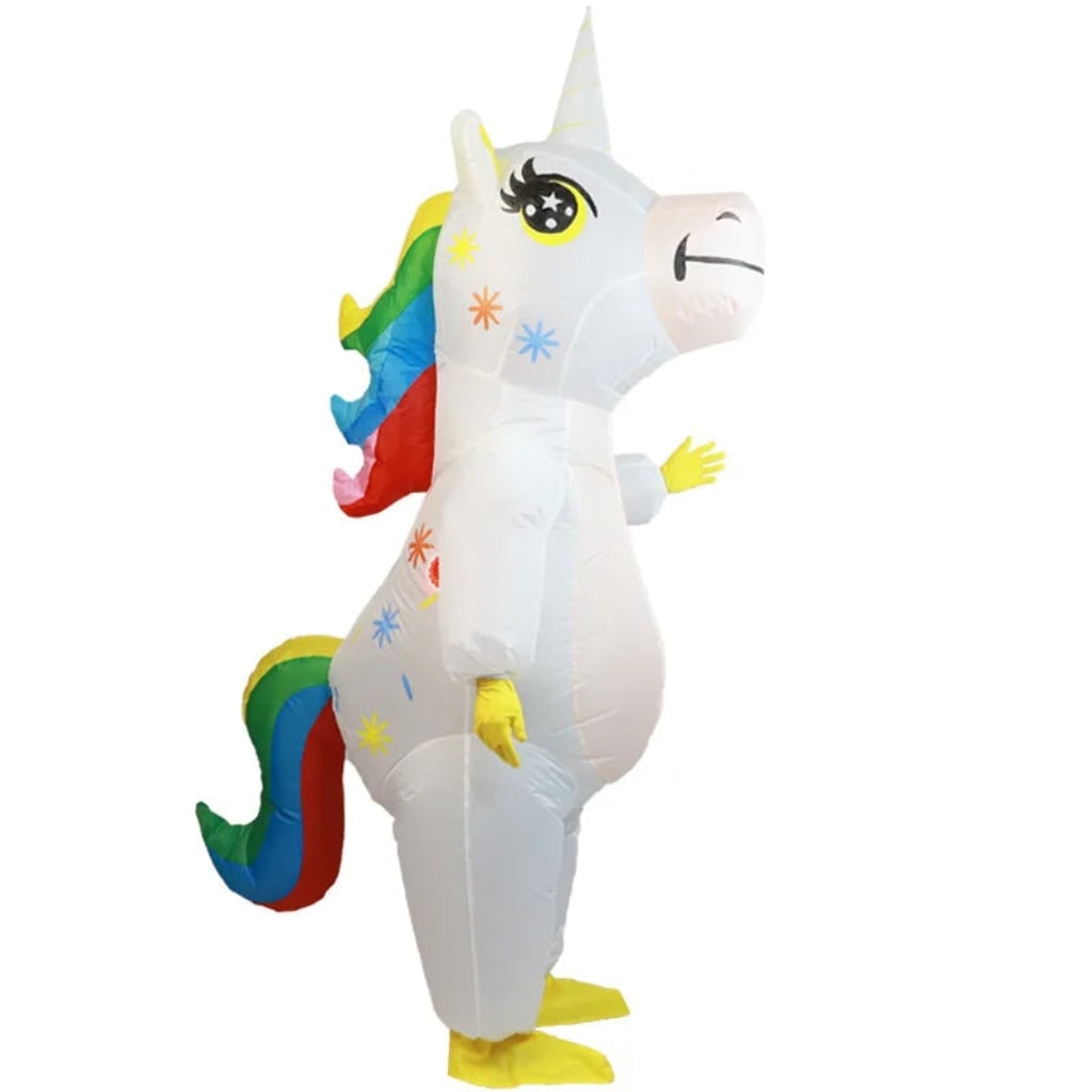 Halloween Inflatable Full-Body Costume, Unicorn and Bear, Funny Outfit