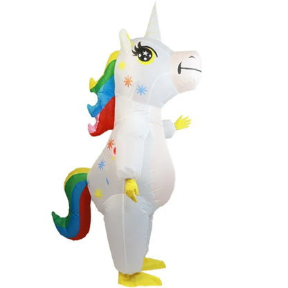 Halloween Inflatable Full-Body Costume, Unicorn and Bear, Funny Outfit