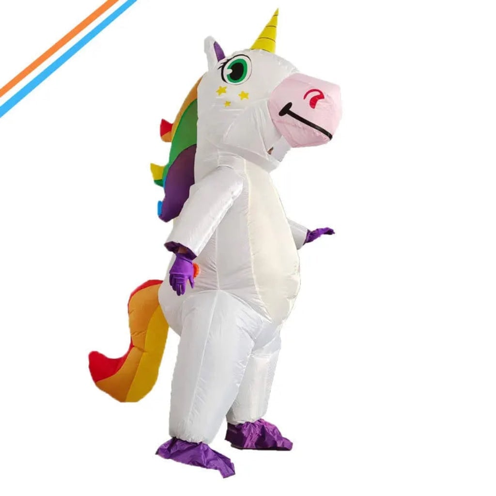 Halloween Inflatable Full-Body Costume, Unicorn and Bear, Funny Outfit