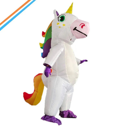 Halloween Inflatable Full-Body Costume, Unicorn and Bear, Funny Outfit