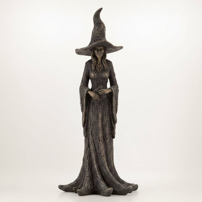 Halloween Decorative Witch Figurine with a Pointed Hat for a Party
