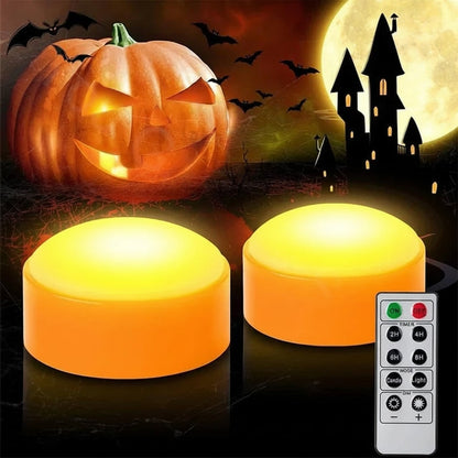 Halloween battery-powered LED lights for a pumpkin with remote control and timer function, Christmas tree lights