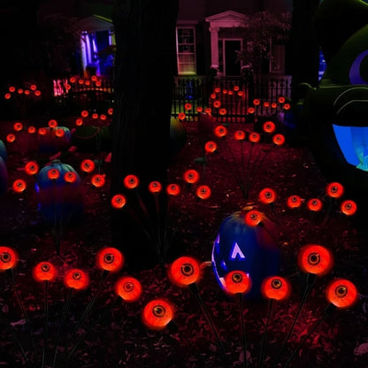 Halloween Solar Garden Lamps, Glowing Eye Spheres for Garden Decoration, Outdoor Lights