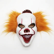 Halloween Clown Mask with Synthetic Hair, Scary for Parties and Cosplay