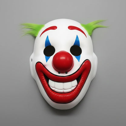 Halloween Clown Mask with Synthetic Hair, Scary for Parties and Cosplay