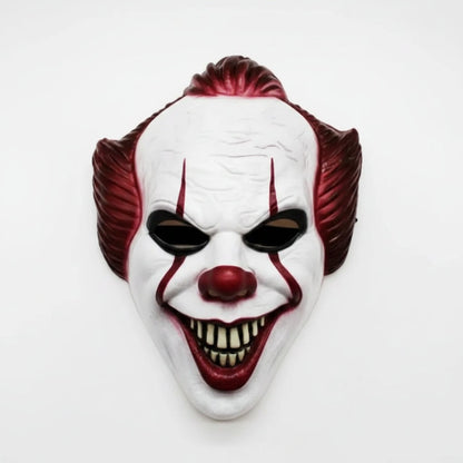 Halloween Clown Mask with Synthetic Hair, Scary for Parties and Cosplay