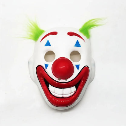 Halloween Clown Mask with Synthetic Hair, Scary for Parties and Cosplay
