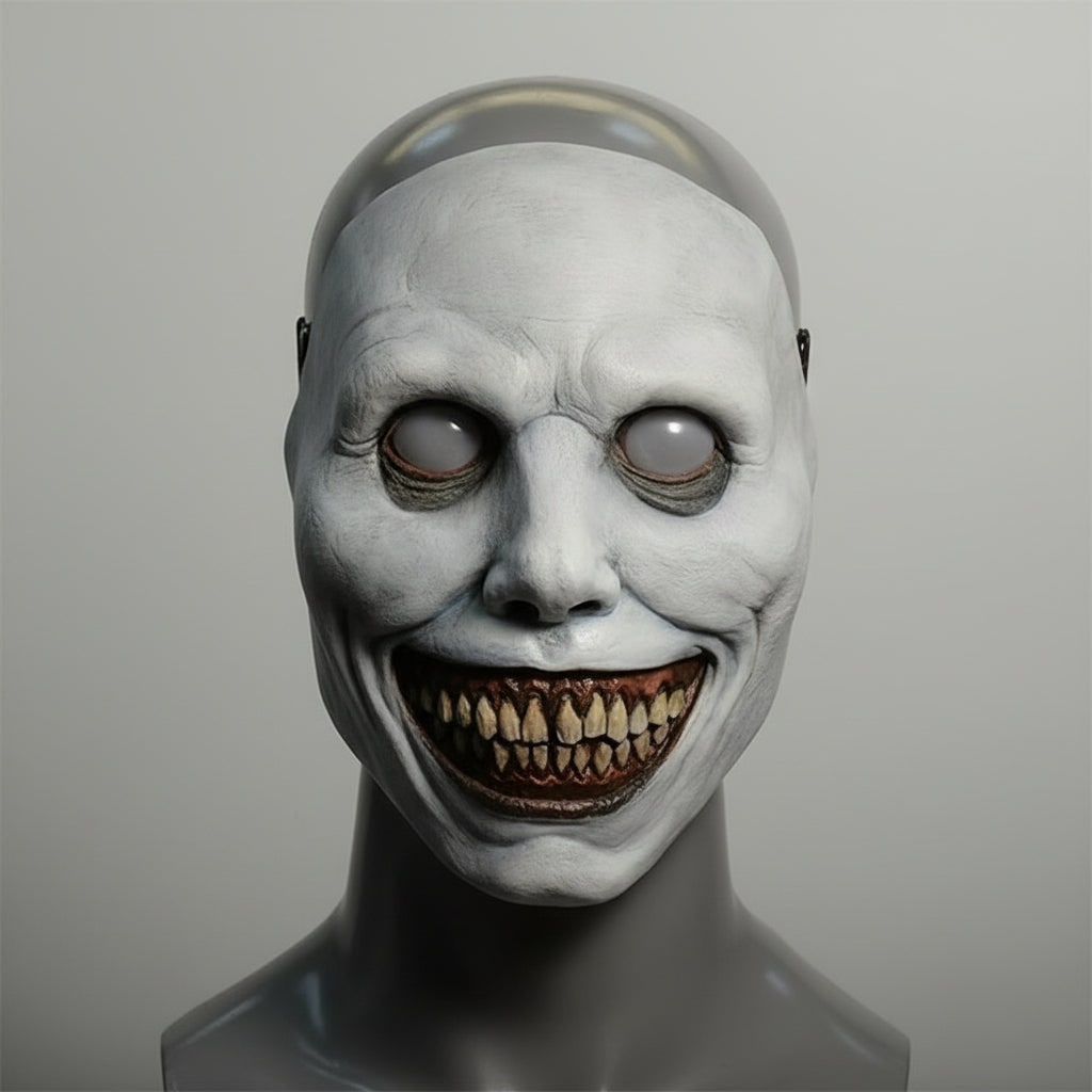 Halloween Latex LED Face Mask, Scary, with a Wide Smile and Elastic Strap