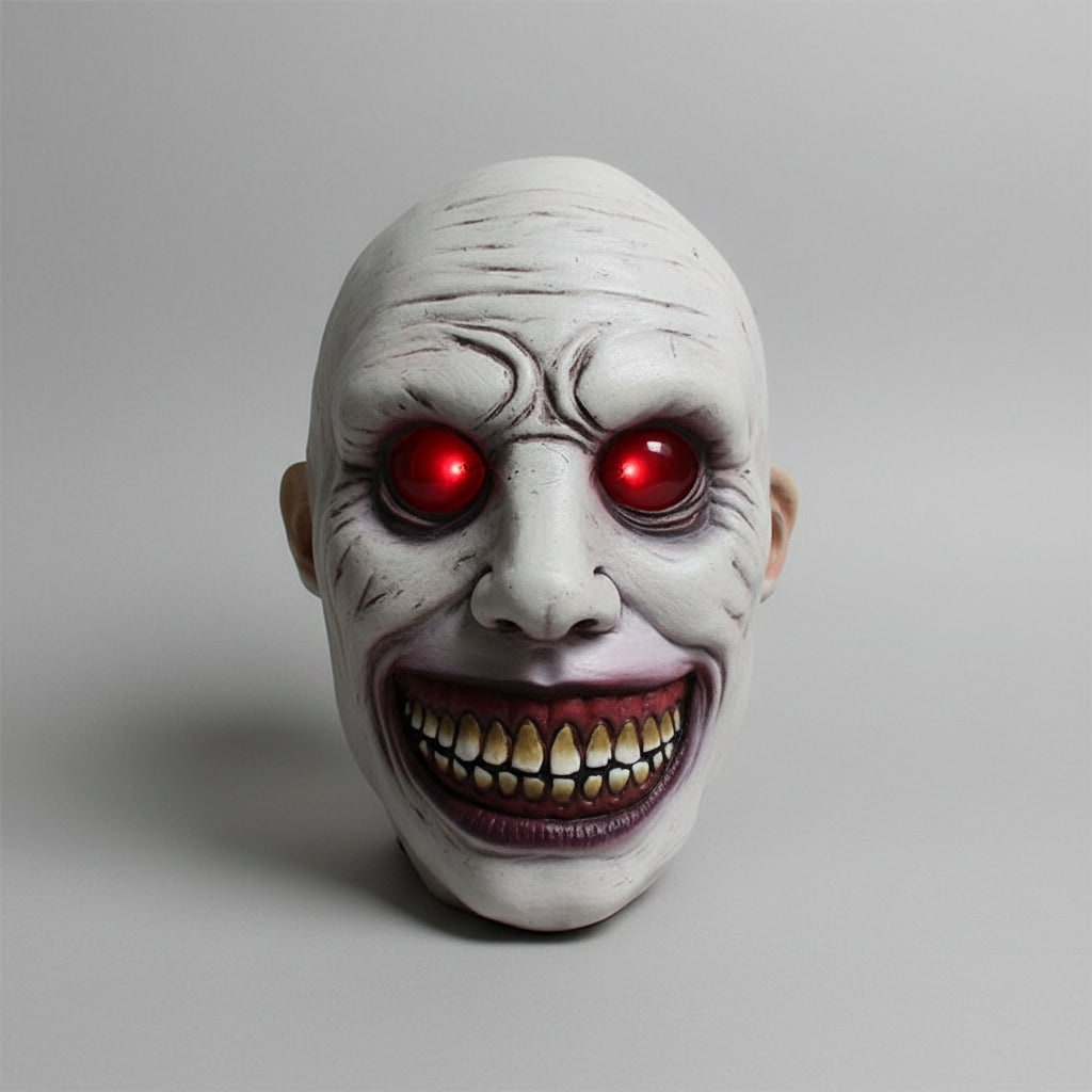 Halloween Latex LED Face Mask, Scary, with a Wide Smile and Elastic Strap