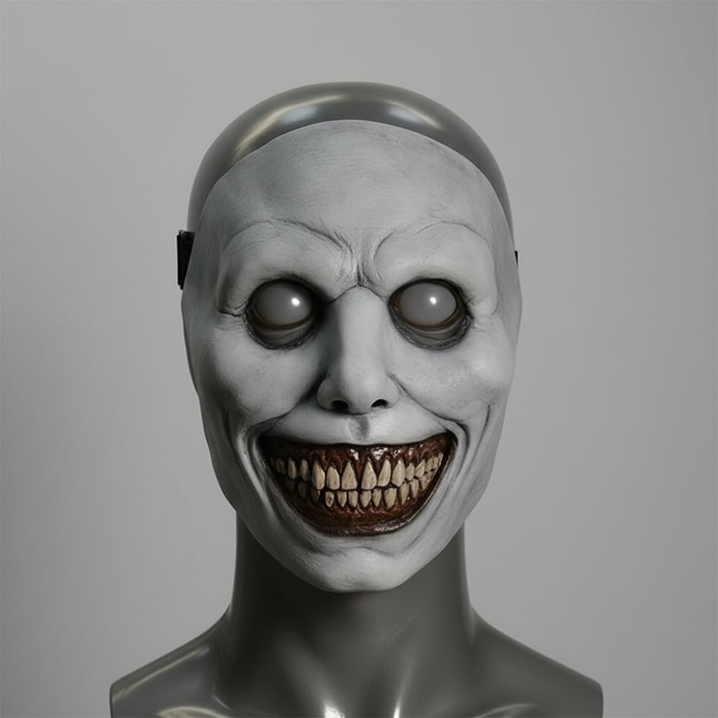 Halloween Latex LED Face Mask, Scary, with a Wide Smile and Elastic Strap