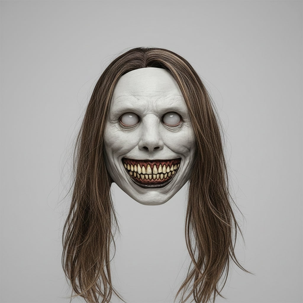 Halloween Latex LED Face Mask, Scary, with a Wide Smile and Elastic Strap