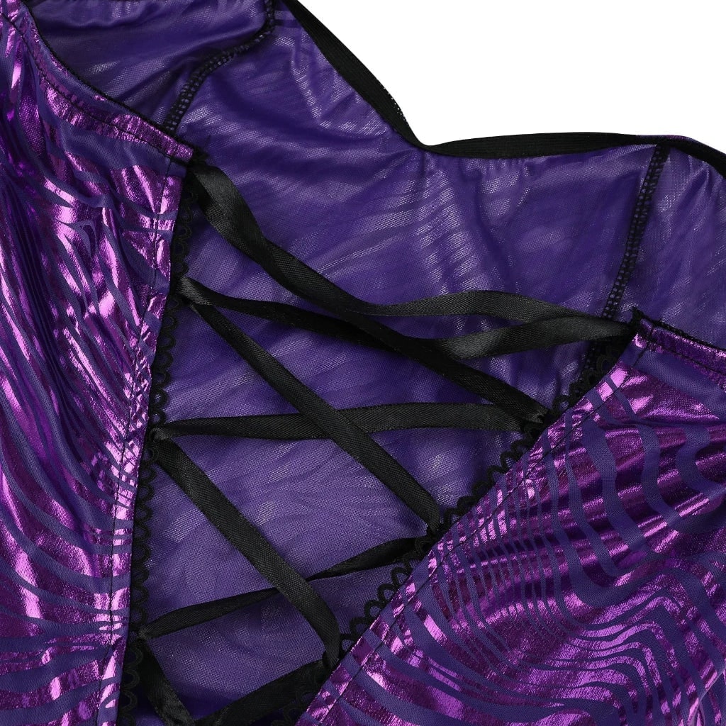 Halloween Women's Costume: Mermaid Outfit with Corset and Sequin Skirt for Carnival