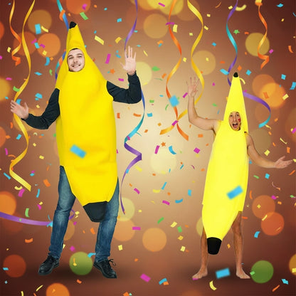 Halloween Banana Carnival Costume for Children and Adults, Foam One-Piece
