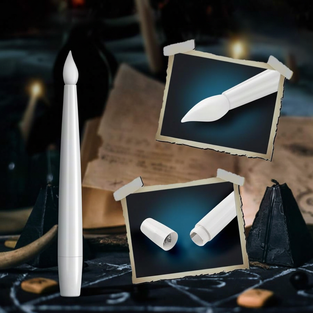 Halloween battery-powered LED taper candles, hanging, with remote control for party decoration