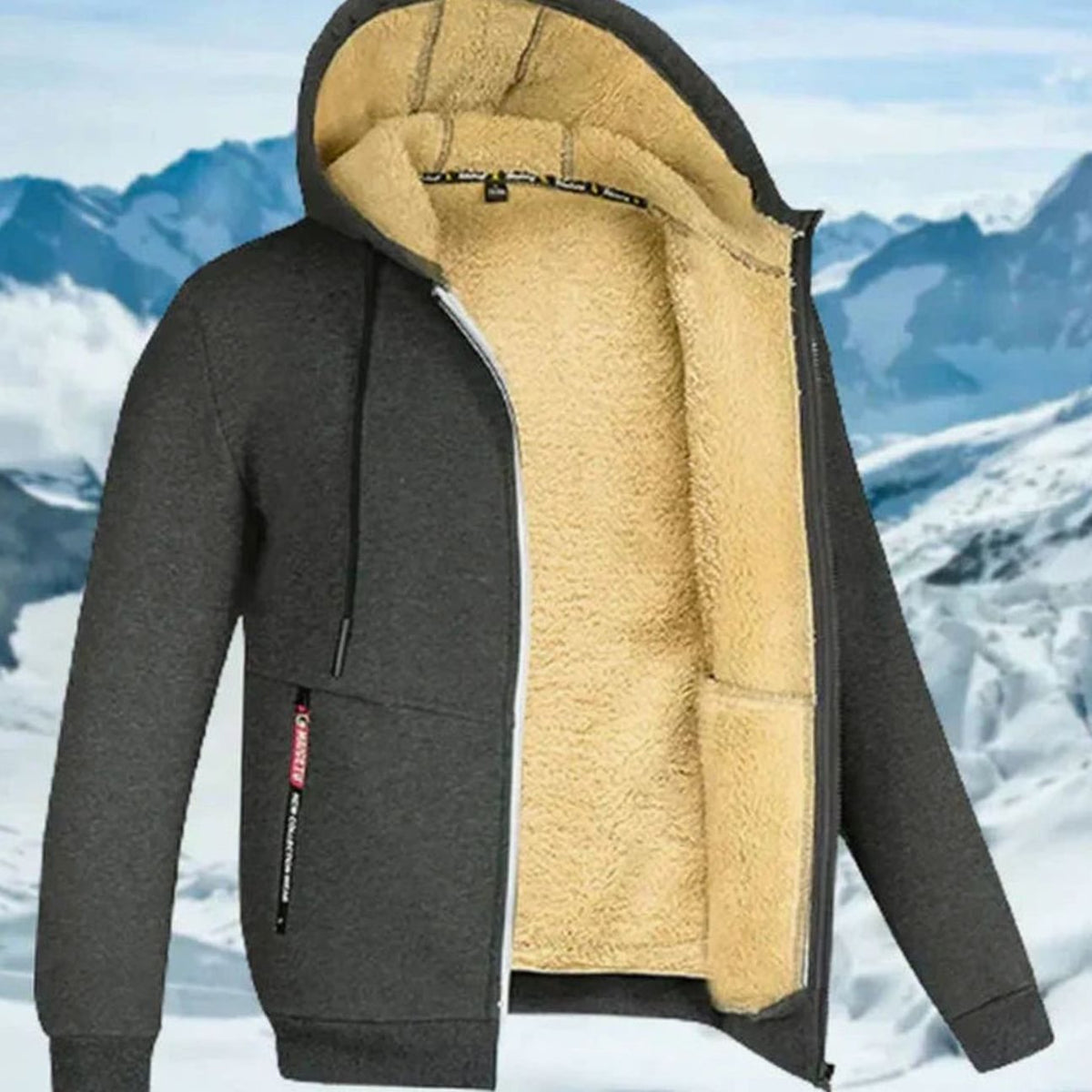 Andreas | Herren Winterjacke mit Fleece-Futter und Kapuze