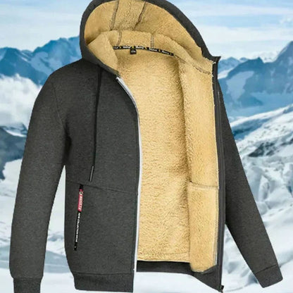 Andreas | Herren Winterjacke mit Fleece-Futter und Kapuze