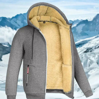 Andreas | Herren Winterjacke mit Fleece-Futter und Kapuze