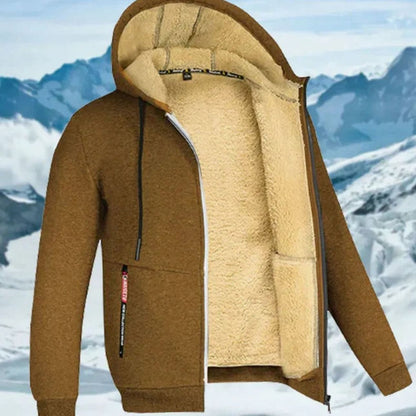 Andreas | Herren Winterjacke mit Fleece-Futter und Kapuze