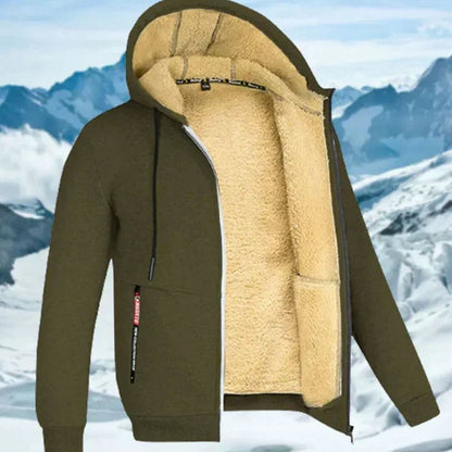 Andreas | Herren Winterjacke mit Fleece-Futter und Kapuze