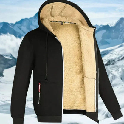 Andreas | Herren Winterjacke mit Fleece-Futter und Kapuze