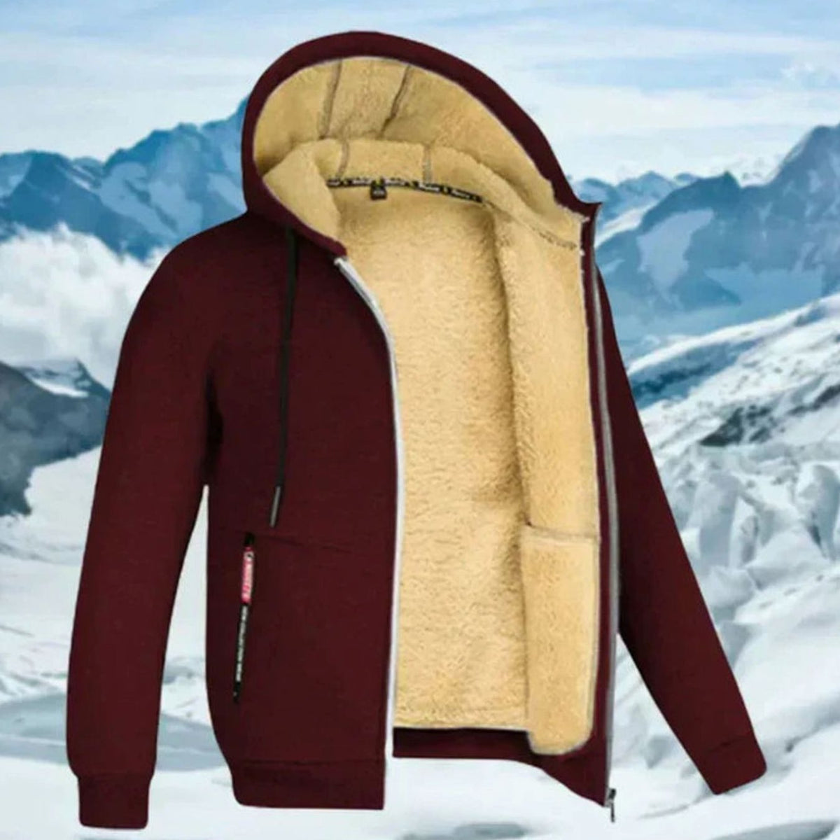 Andreas | Herren Winterjacke mit Fleece-Futter und Kapuze