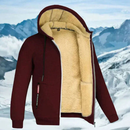 Andreas | Herren Winterjacke mit Fleece-Futter und Kapuze
