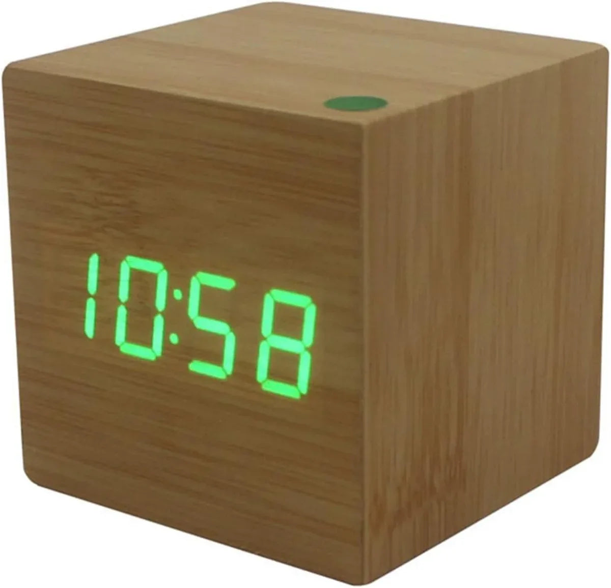 Horloge Numérique Moderne en Bois - Rondor