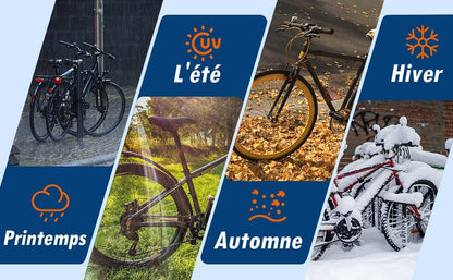 Housse de Vélo Protection - Rangement Extérieur Étanche pour Vélos - 1 ou 2 Vélos - Rondor