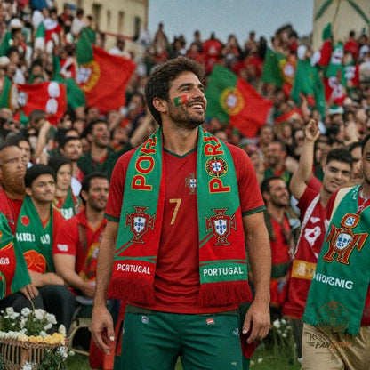 Écharpe de supporter de football, écharpe de supporter de la coupe du monde, écharpe de l'équipe nationale, cadeau de supporter de football, accessoires de supporter de stade