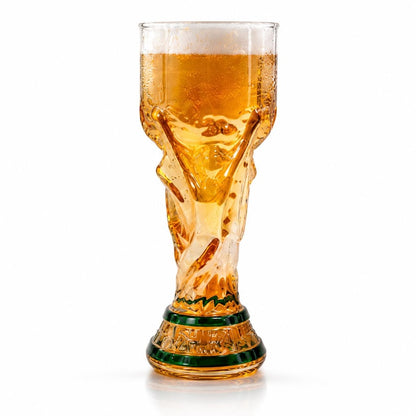 2026 World Cup Football Trophy Beer Glass – Soccer Fan Gift | Match Day Beer Mug | Unique Football Drinkware Gift for Him | Sports Bar Decor