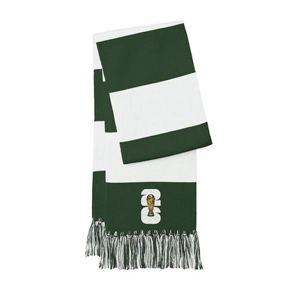 Echarpe dorée pour spectateur du Trophée de la Coupe du Monde de la FIFA 2026 | Écharpe brodée assortie
