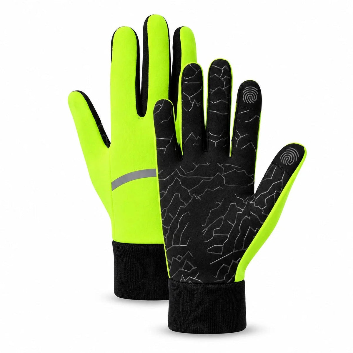Gants de vélo thermiques d'hiver, coupe-vent et tactiles