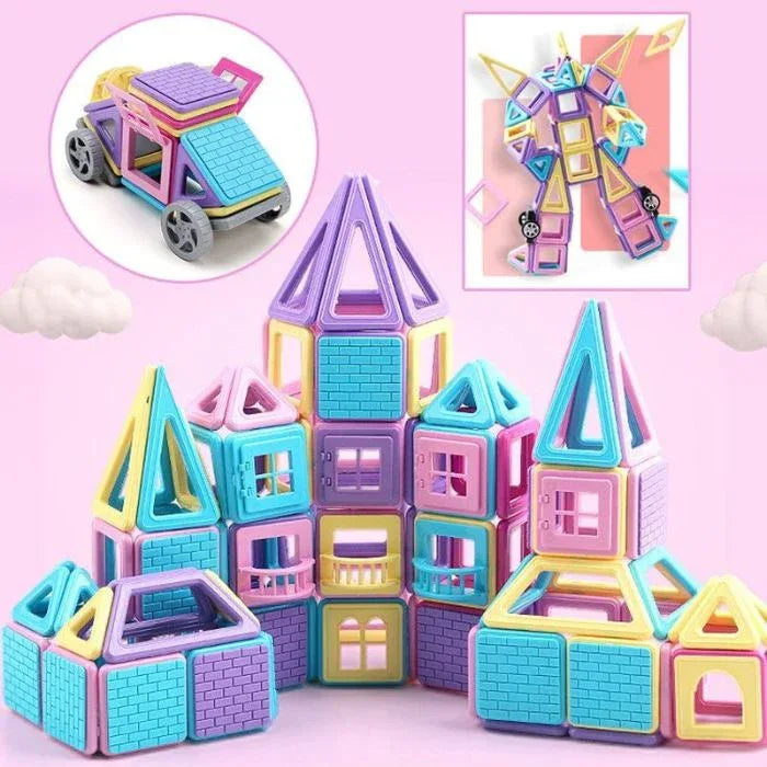 Jeu de construction magnétique - Jeu aimanté ChateauxReves™ - Rondor