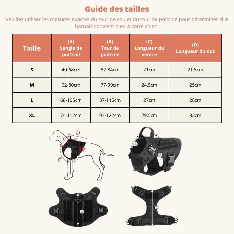 JuJuHarnDress™ Harnais chien idéal pour des promenades sûres et confortables - Rondor