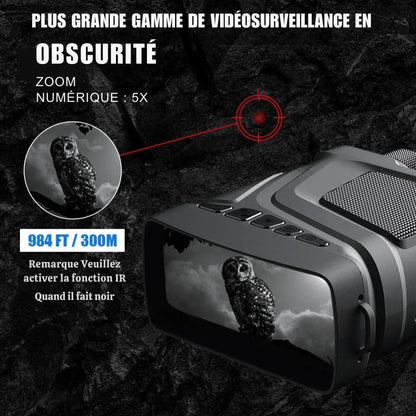 Jumelles Vision Nocturne X5 1080P – NVB790 infrarouges + Carte mémoire - Rondor