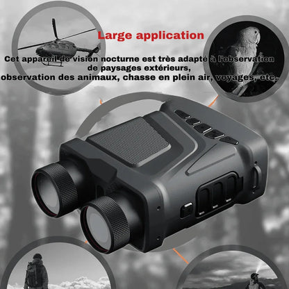 Jumelles Vision Nocturne X5 1080P – NVB790 infrarouges + Carte mémoire - Rondor