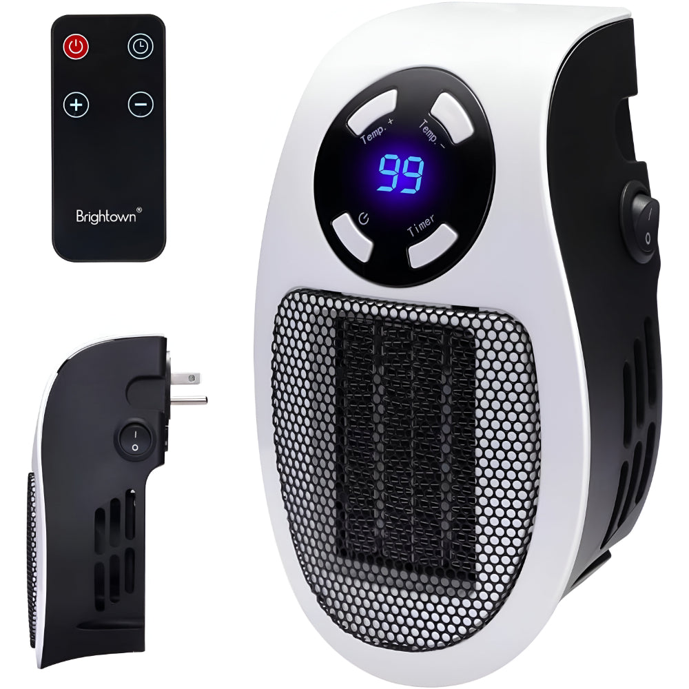 Ventilateur de chauffage céramique | Chauffage pour prise | Mini ventilateur de chauffage silencieux | ThermoDock