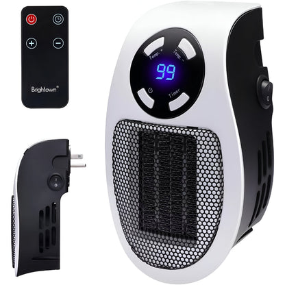 Ventilateur de chauffage céramique | Chauffage pour prise | Mini ventilateur de chauffage silencieux | ThermoDock