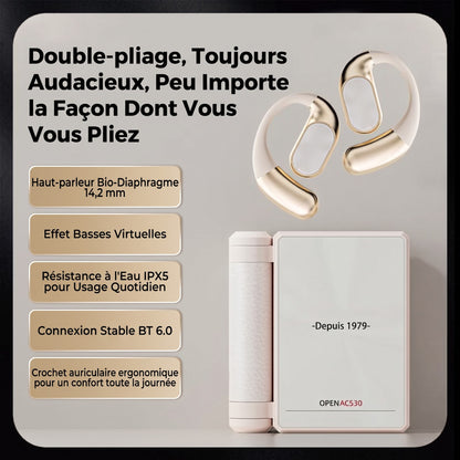 Écouteurs sans fil Bluetooth 6.0 à réduction de bruit – 145H d'autonomie, étanches IPX5, sport