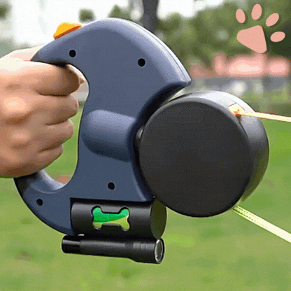 Bordeaux Duo | Laisse double pour chien 3 en 1 avec rotation 360°