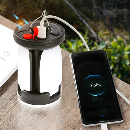 Lampe de Camping Solaire Rechargeable HENGYU – 1000 Lumens, Power Bank Intégrée - Rondor