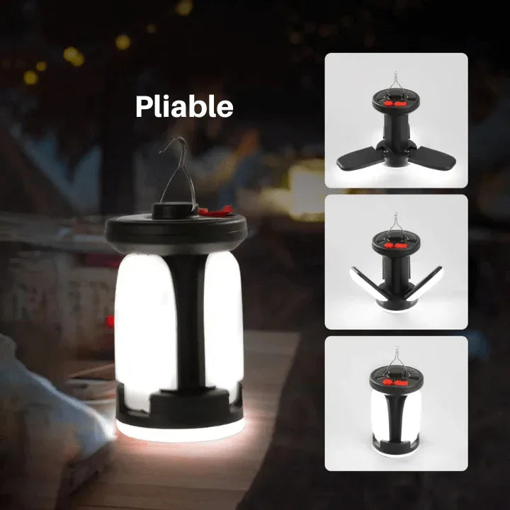 Lampe de Camping Solaire Rechargeable HENGYU – 1000 Lumens, Power Bank Intégrée - Rondor