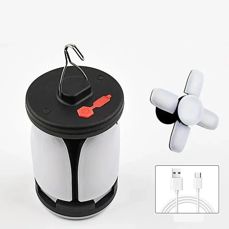 Lampe de Camping Solaire Rechargeable HENGYU – 1000 Lumens, Power Bank Intégrée - Rondor