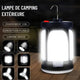 Lampe de Camping Solaire Rechargeable HENGYU – 1000 Lumens, Power Bank Intégrée