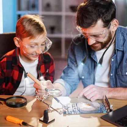 Lampe de Cou à LED – Flexible, Rechargeable par USB & Éclairage Personnalisable - Rondor